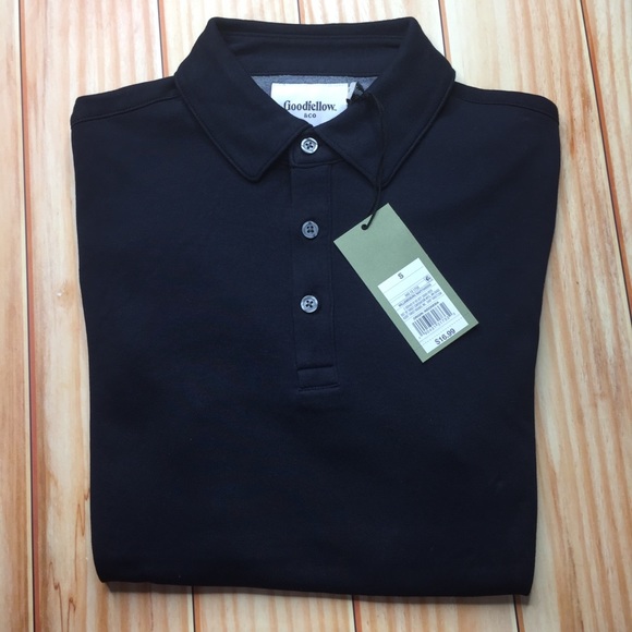 NWT Goodfellow SS Polo Shirt Navy Blue S Men - Picture 4 of 8